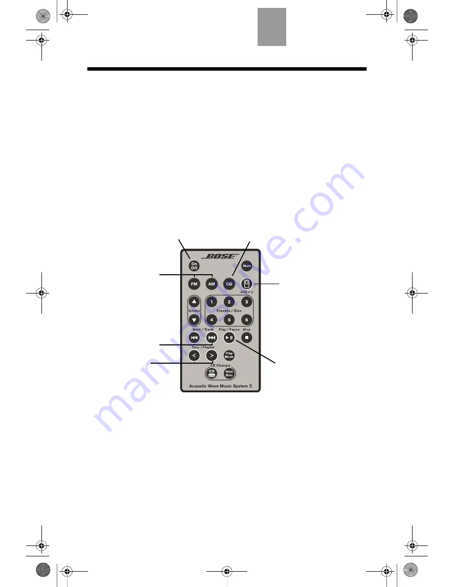 Bose Acoustic Wave music system Owner'S Manual Download Page 32