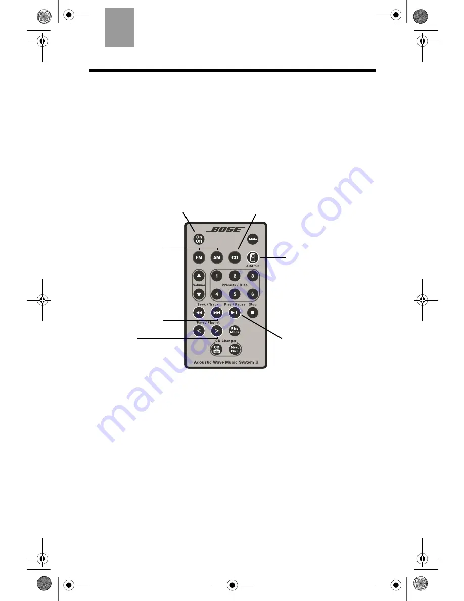 Bose Acoustic Wave music system Owner'S Manual Download Page 72