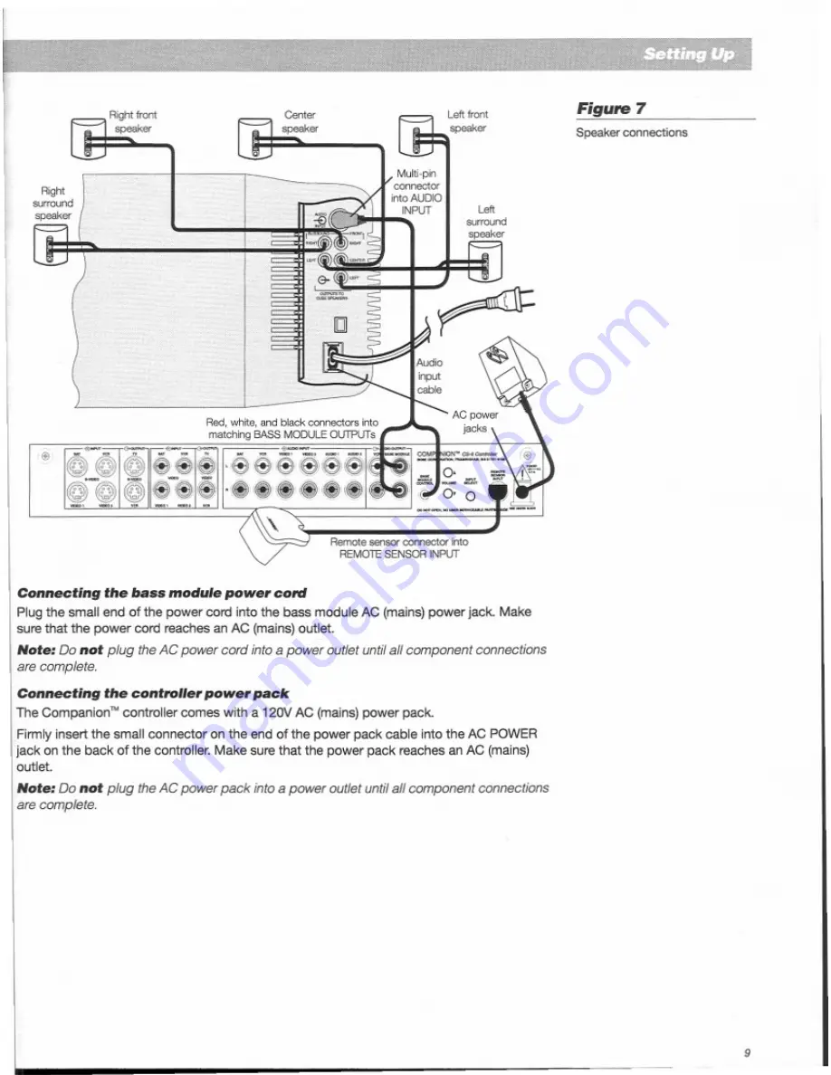 Bose Companion Satellite Скачать руководство пользователя страница 9