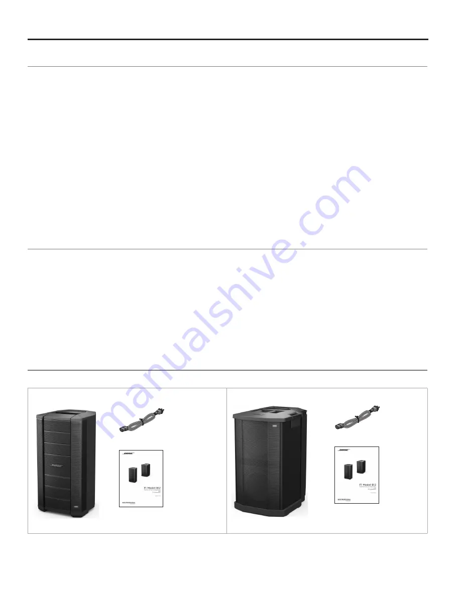 Bose F1 Model 812 Passive Owner'S Manual Download Page 24