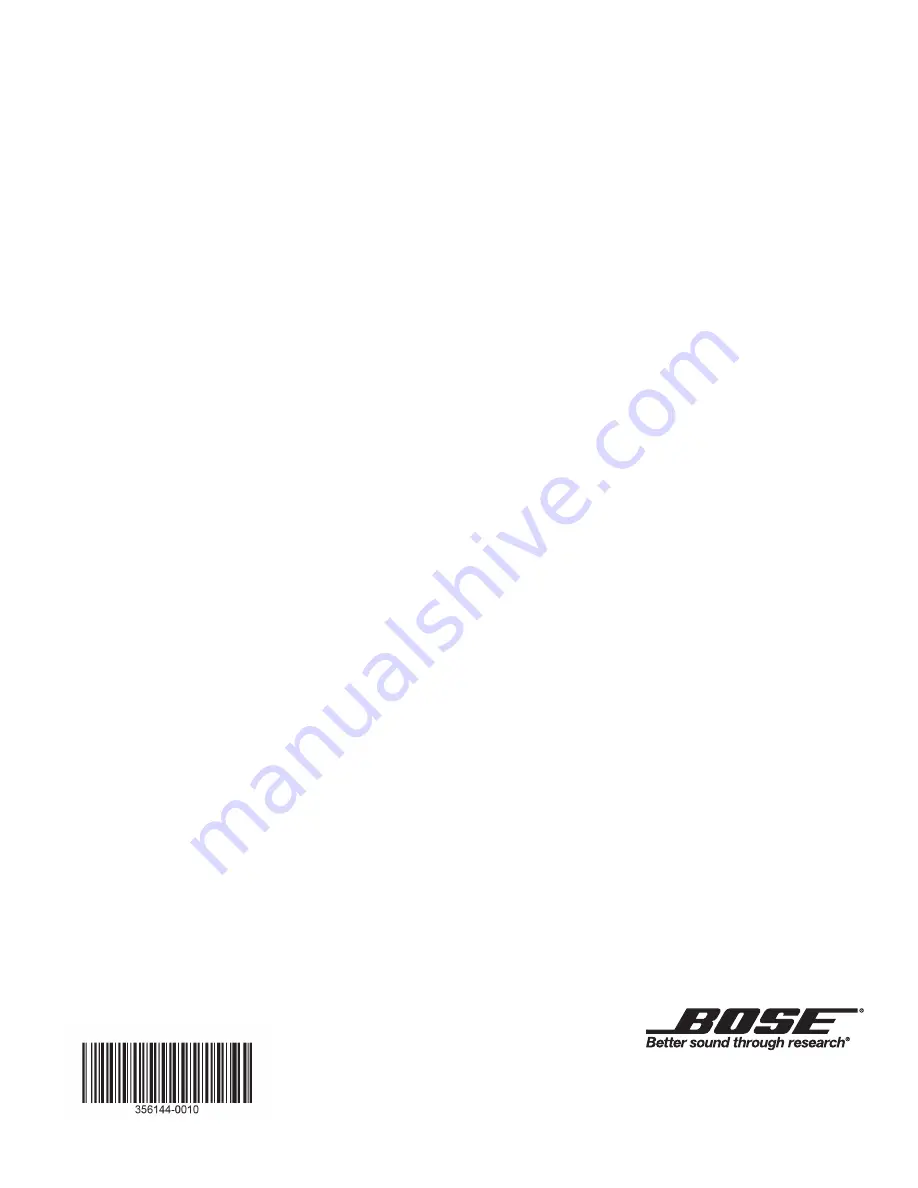 Bose L1 model 1S system Owner'S Manual Download Page 22