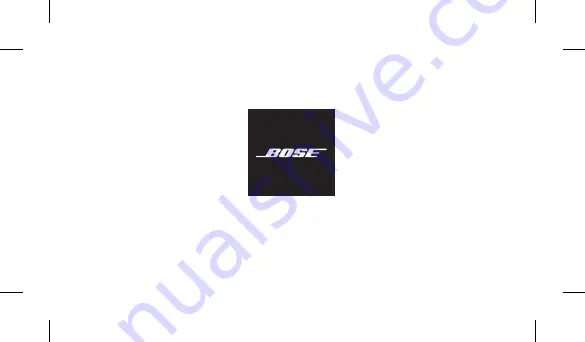 Bose Lenses BMDL1 Instructions Manual Download Page 1