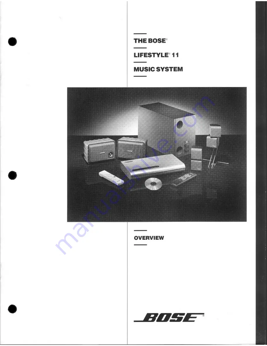 Bose Lifestyle 11 Owner'S Manual Download Page 1