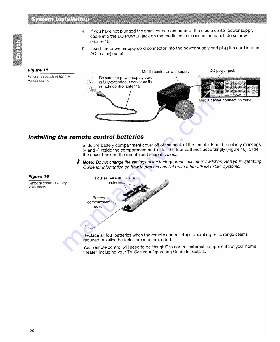 Bose LifeStyle 18 Quick Setup Manual Download Page 23