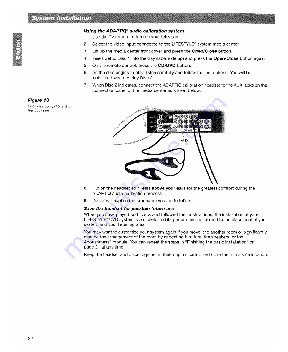 Bose LifeStyle 18 Quick Setup Manual Download Page 25