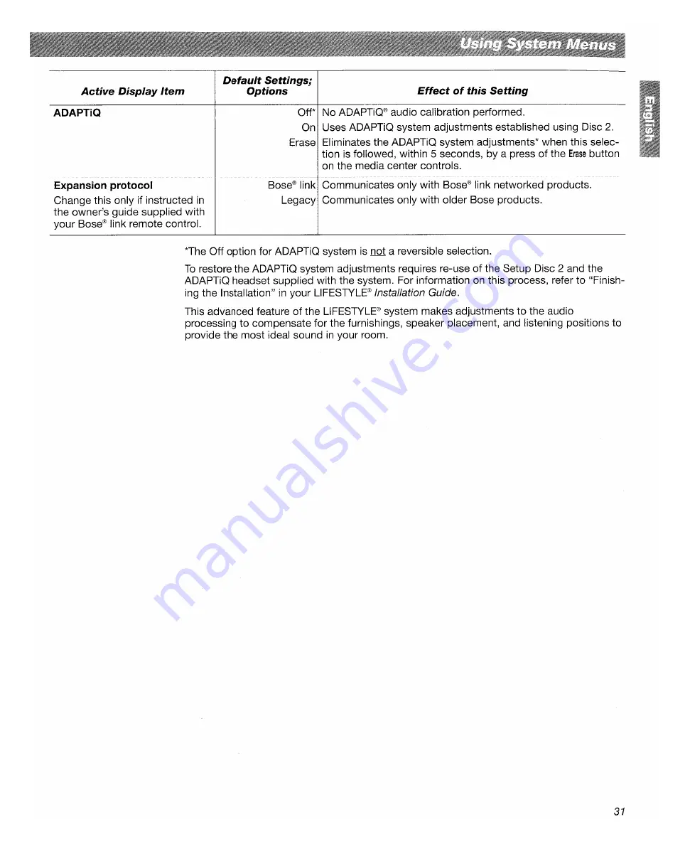 Bose LifeStyle 18 Quick Setup Manual Download Page 70