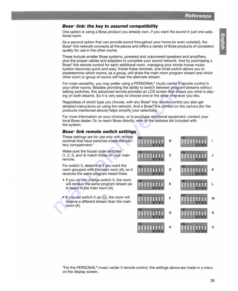 Bose LifeStyle 18 Quick Setup Manual Download Page 78