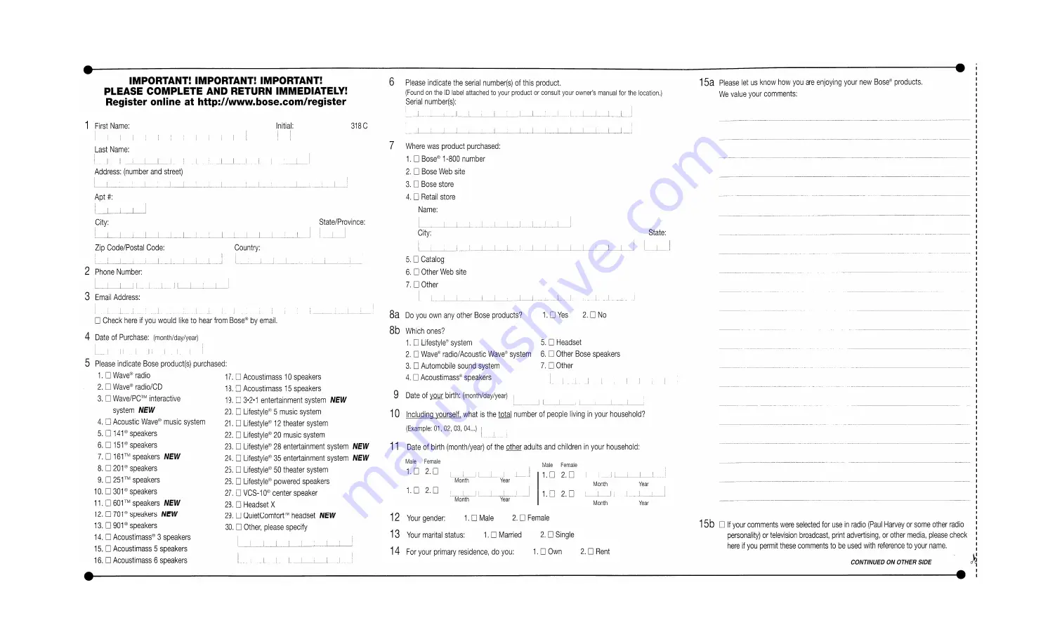 Bose LifeStyle 18 Quick Setup Manual Download Page 90