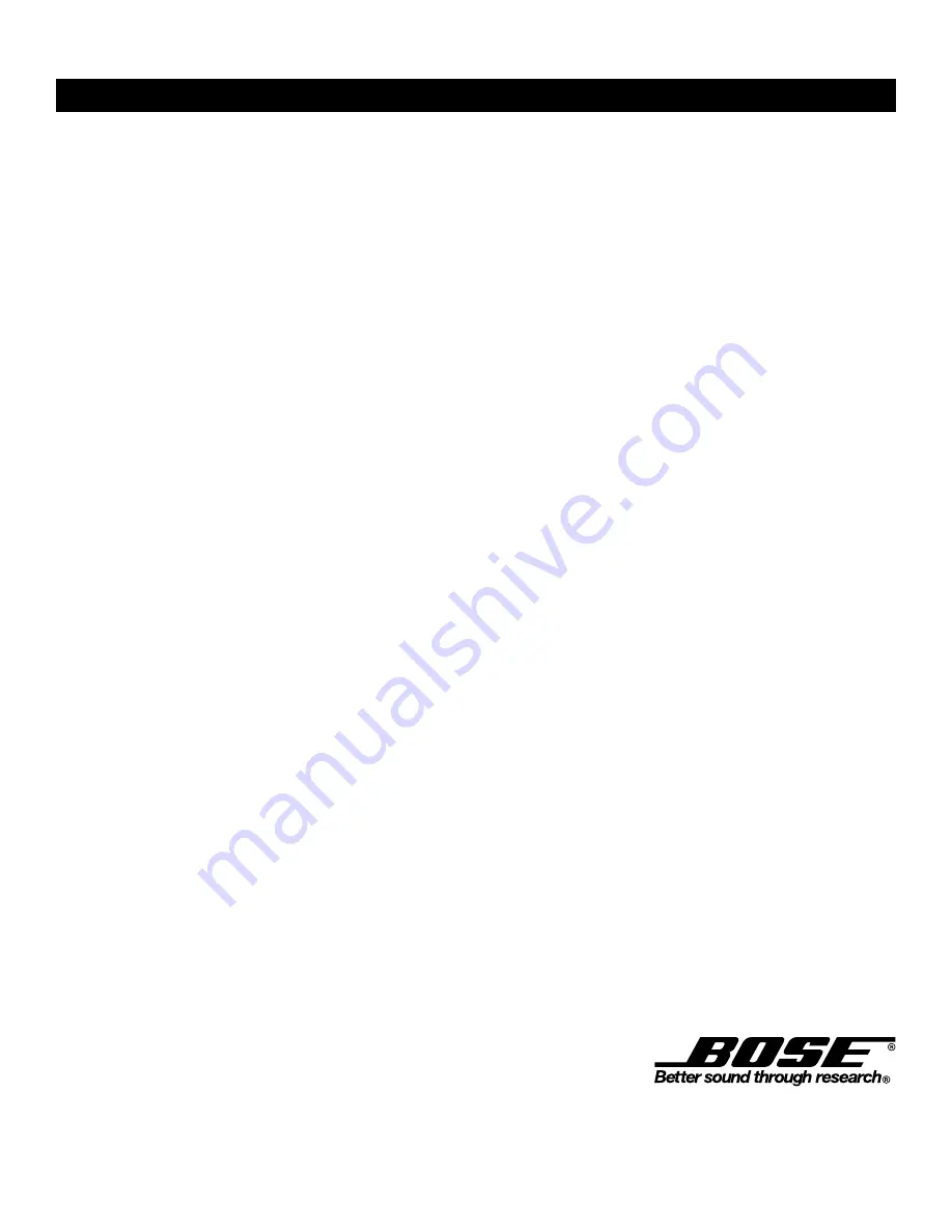 Bose Lifestyle 40 Owner'S Manual Download Page 48