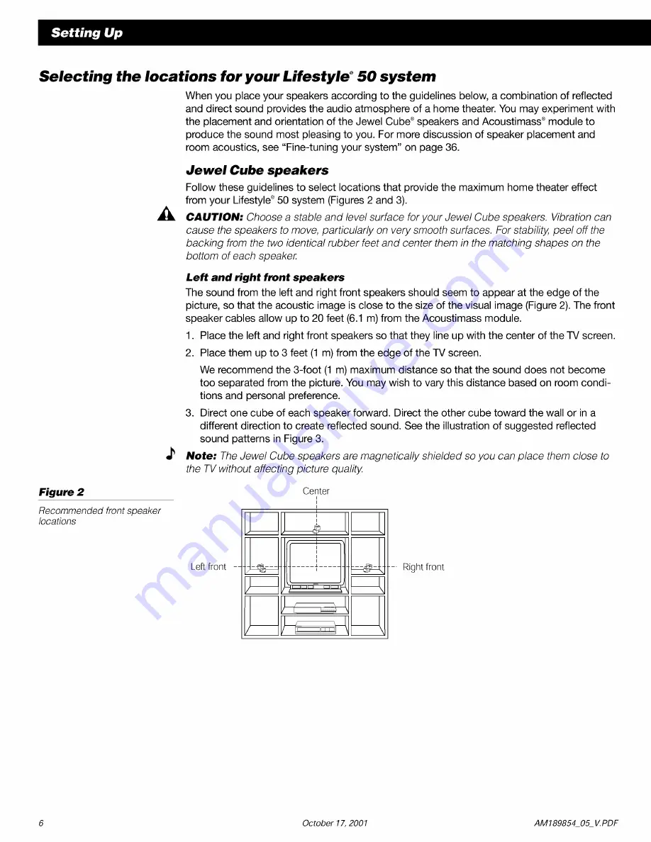 Bose Lifestyle 50 Owner'S Manual Download Page 8