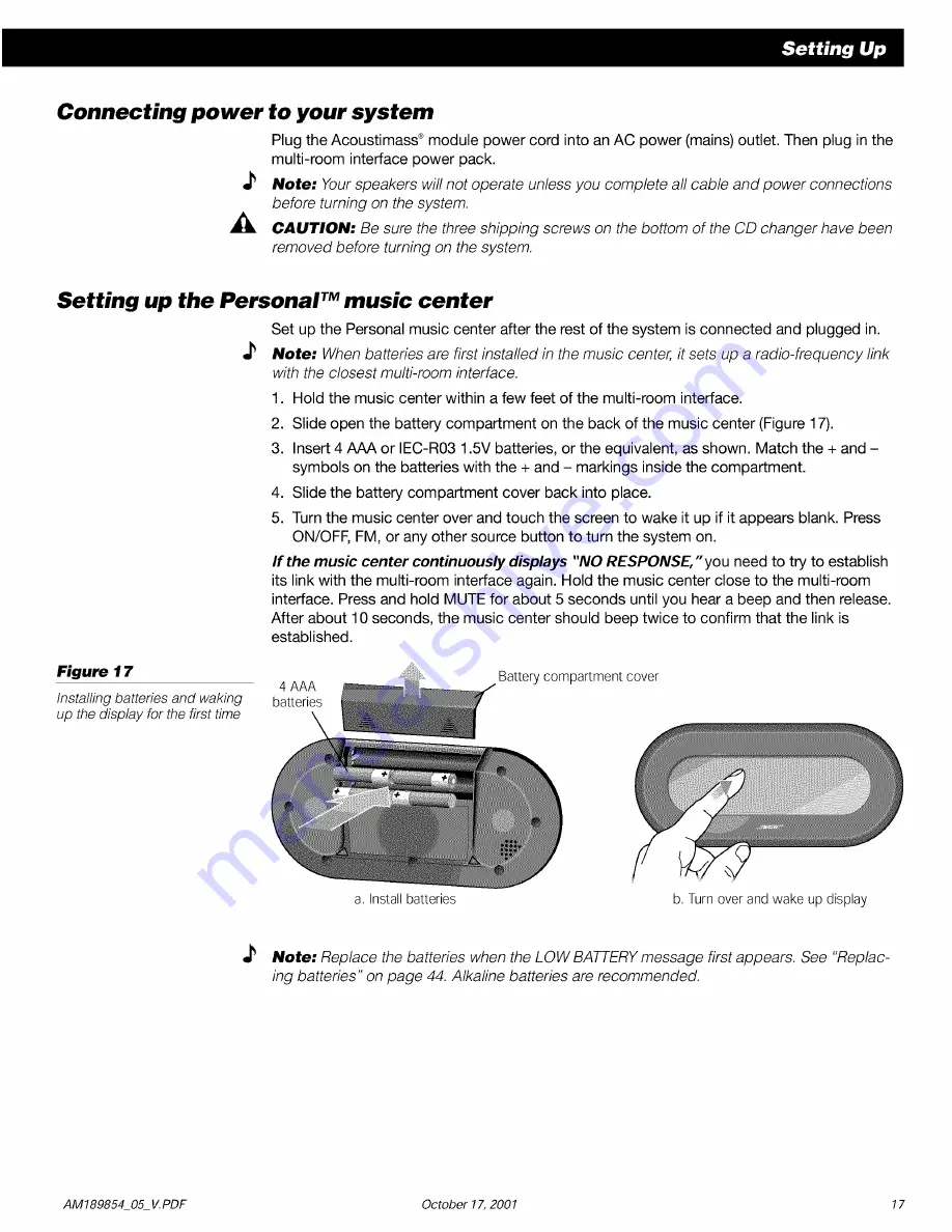 Bose Lifestyle 50 Owner'S Manual Download Page 19