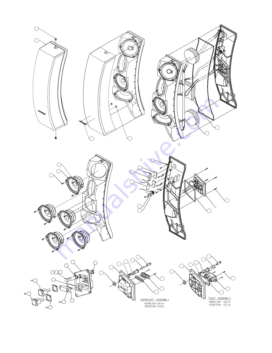 Bose Panaray 502A Service Manual Download Page 32