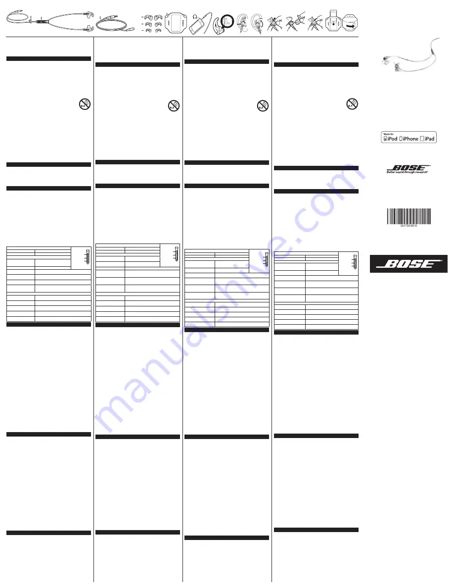 Bose SIE2i Sport User Manual Download Page 1