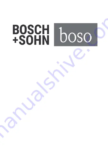 Boso Bosch+Sohn bosolux auris Instructions Manual Download Page 1