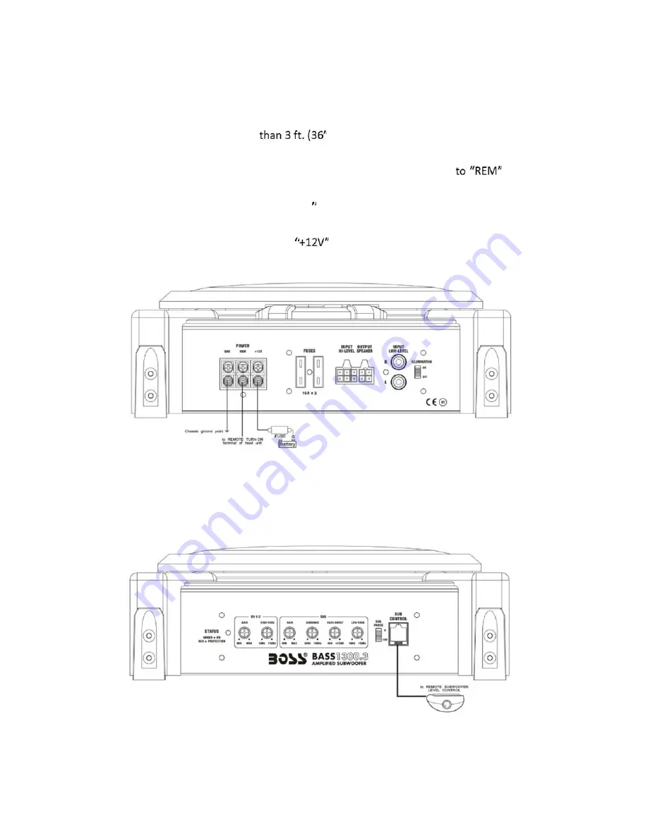 Boss Audio Systems BASS1300.3 User Manual Download Page 8