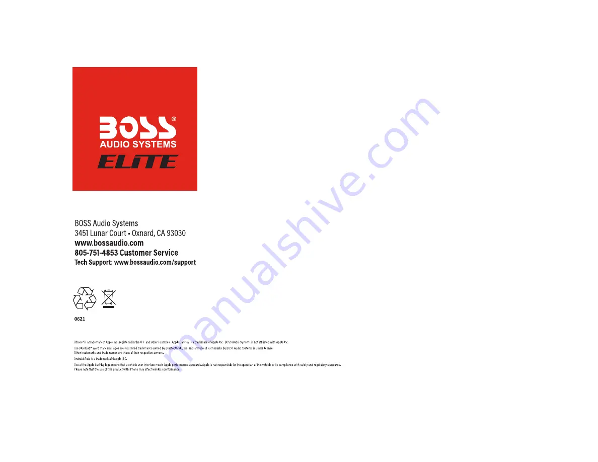 Boss Audio Systems BE7ACP User Manual Download Page 39