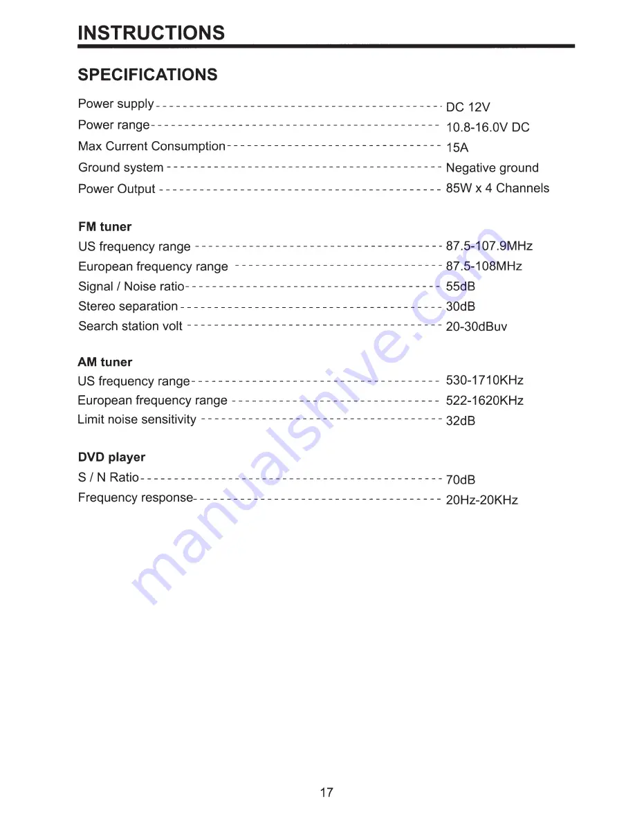 Boss Audio Systems BV860B User Manual Download Page 18