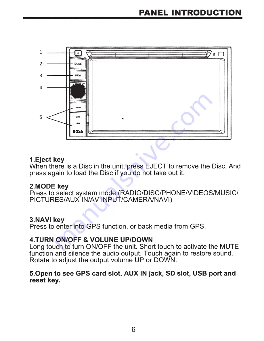 Boss Audio Systems bv960nv User Manual Download Page 9