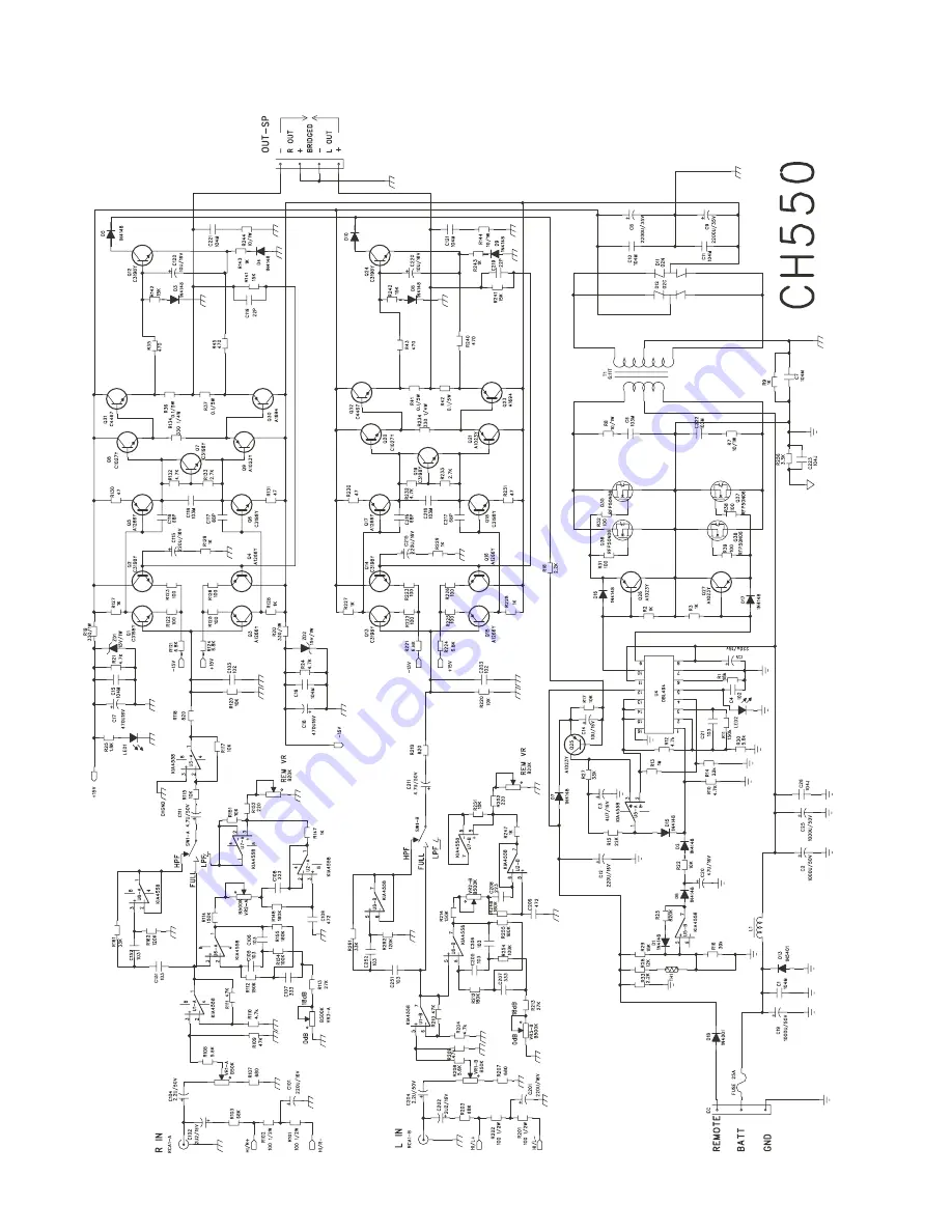 Boss Audio Systems CHAOS CH550 Service Manual Download Page 5