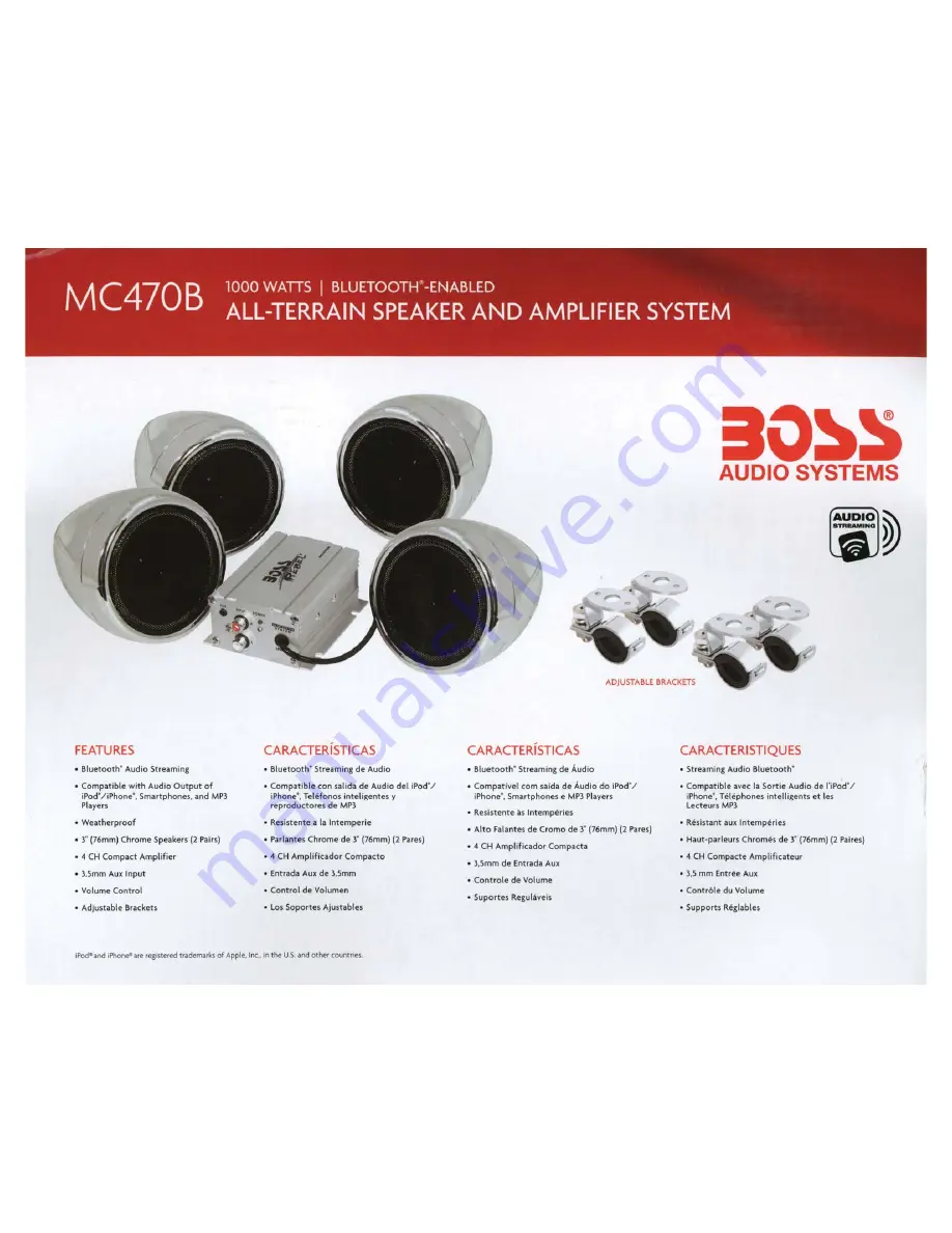 Boss Audio Systems MC470B Скачать руководство пользователя страница 10