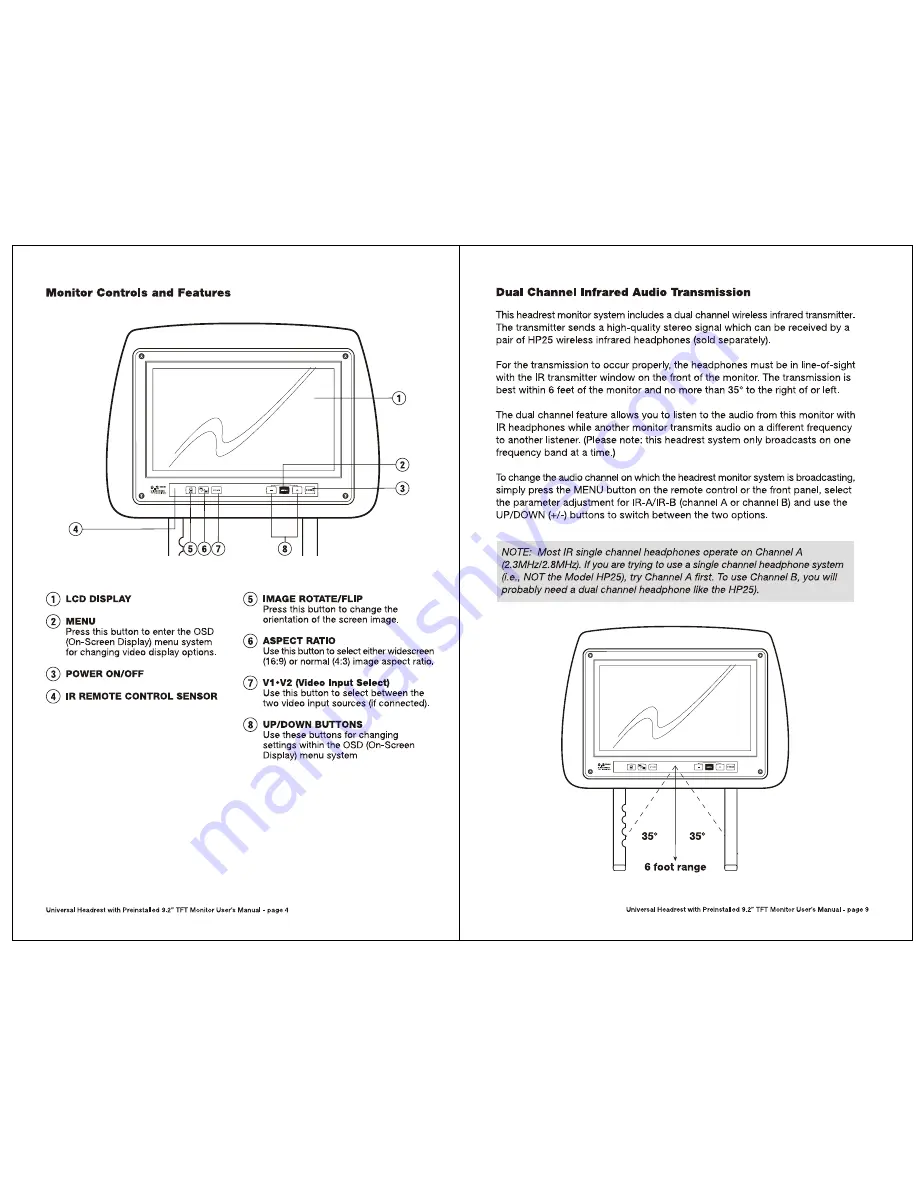 Boss Audio Systems Universal headrest User Manual Download Page 6