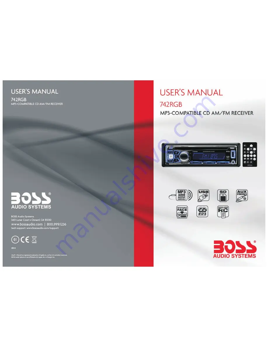 Boss 742RGB User Manual Download Page 1