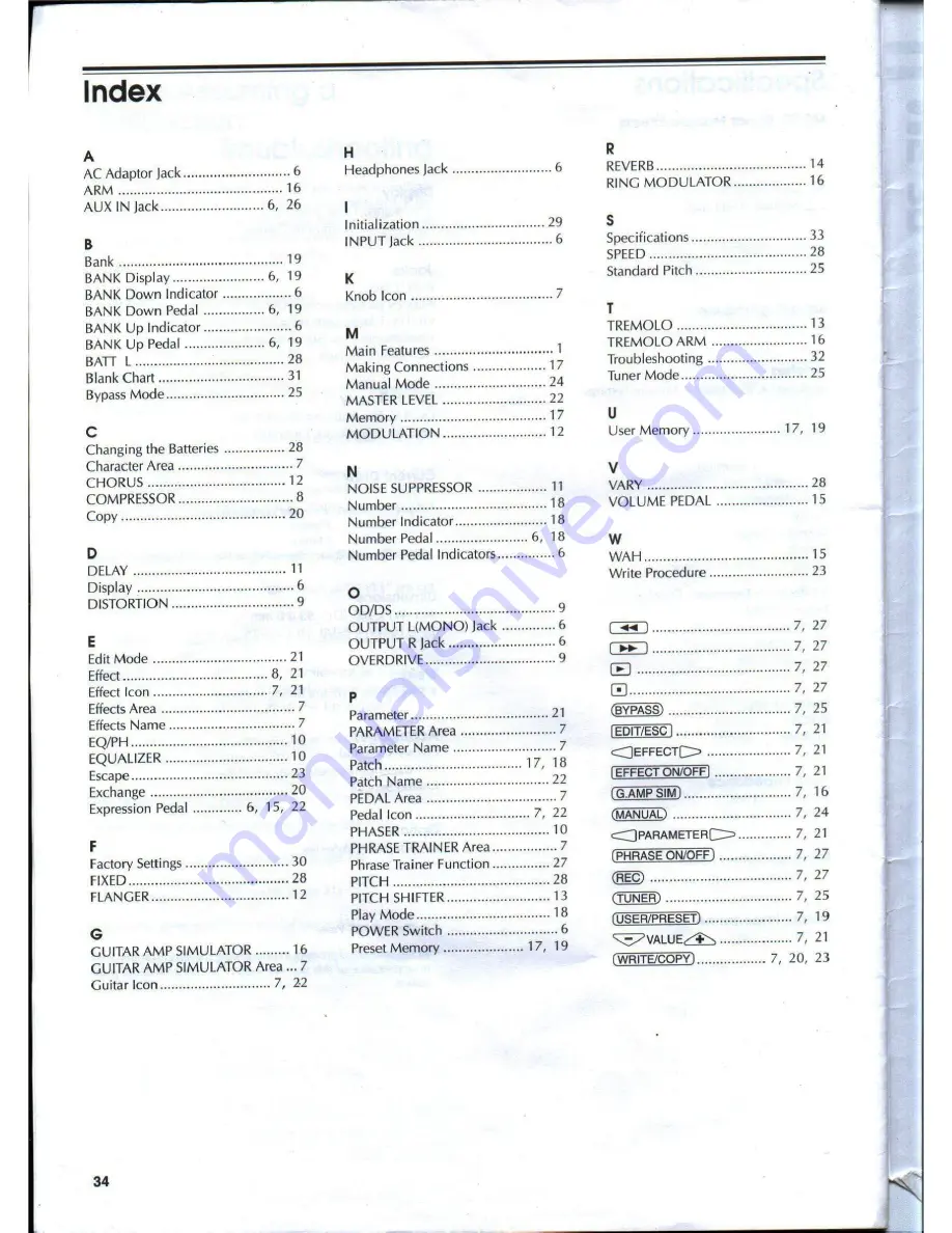 Boss ME-30 Owner'S Manual Download Page 34