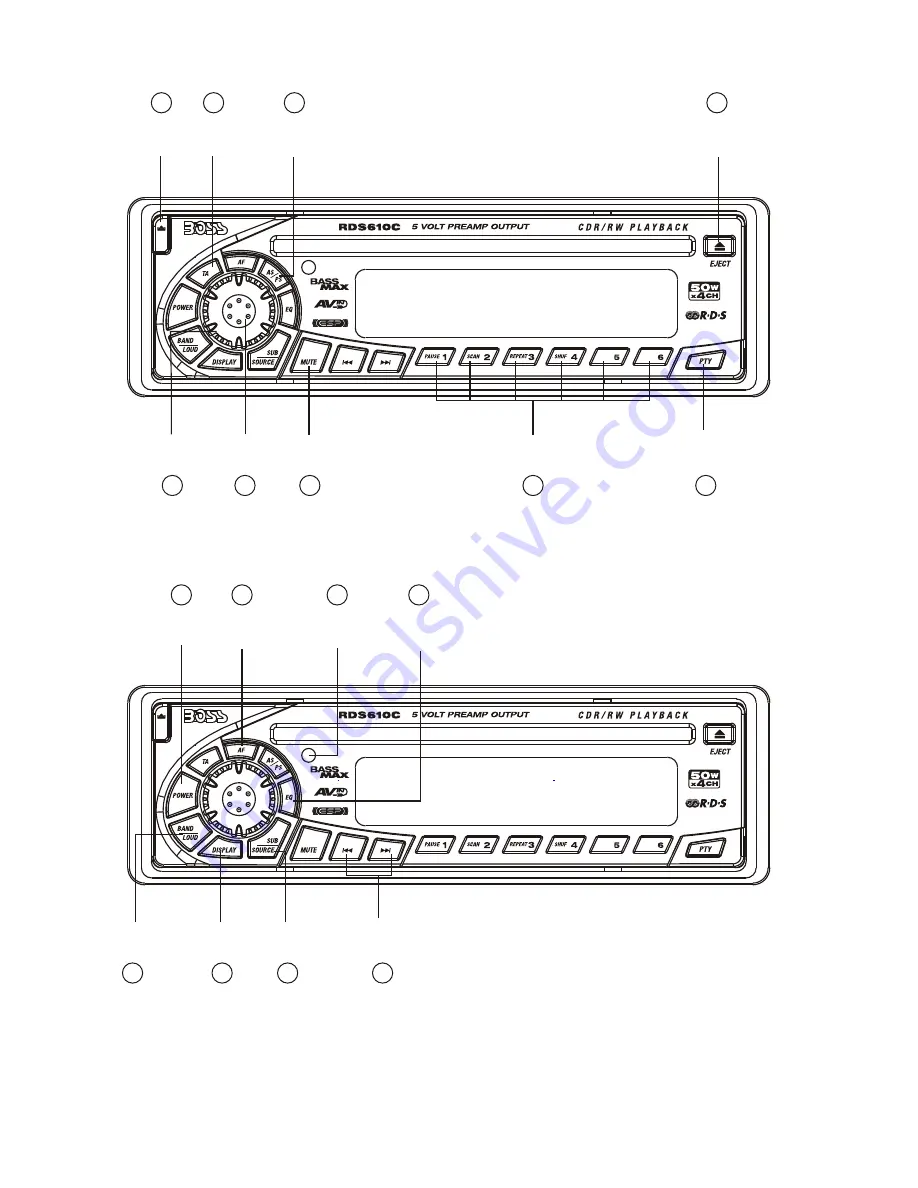 Boss RDS610C Скачать руководство пользователя страница 2