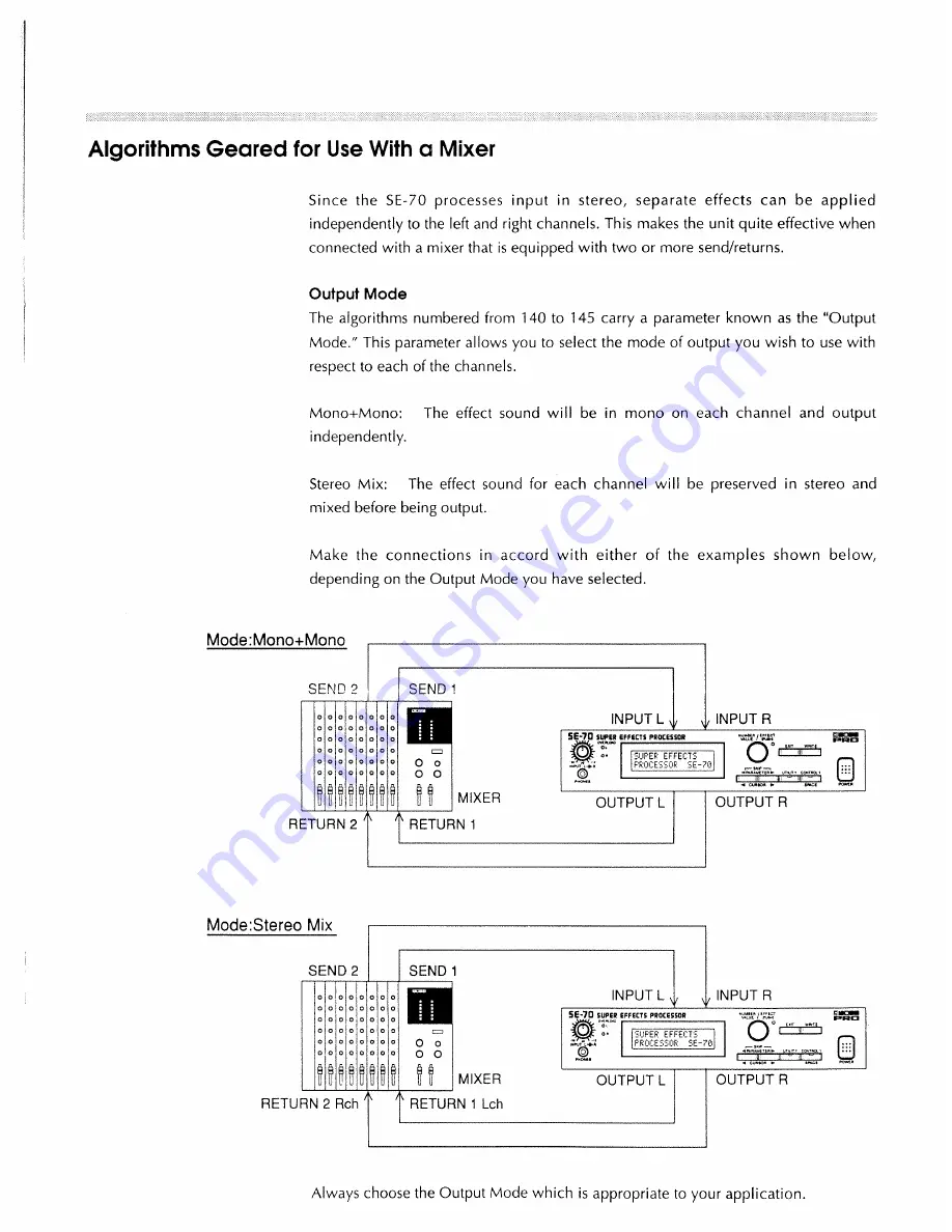 Boss SE-70 Algorithm Manual Download Page 59