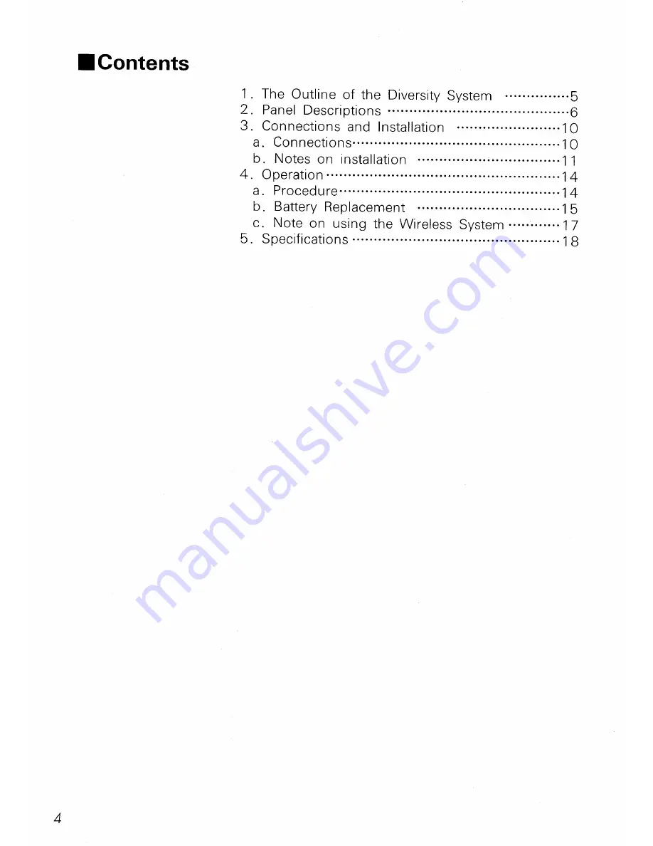 Boss WS-20 Owner'S Manual Download Page 6