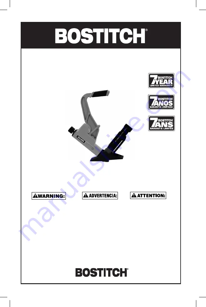 Bostitch BTFP12570 Скачать руководство пользователя страница 1
