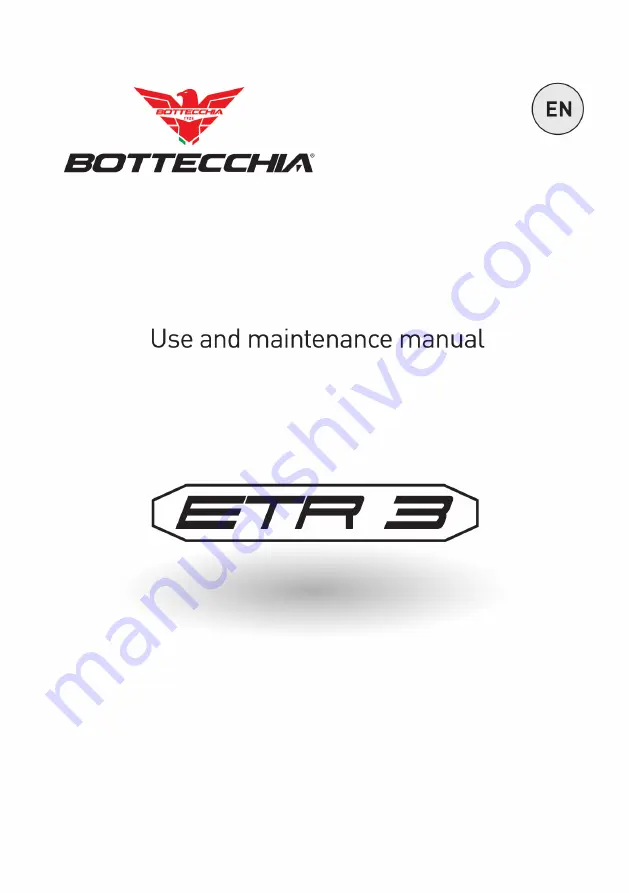 Bottecchia ETR 3 Скачать руководство пользователя страница 1