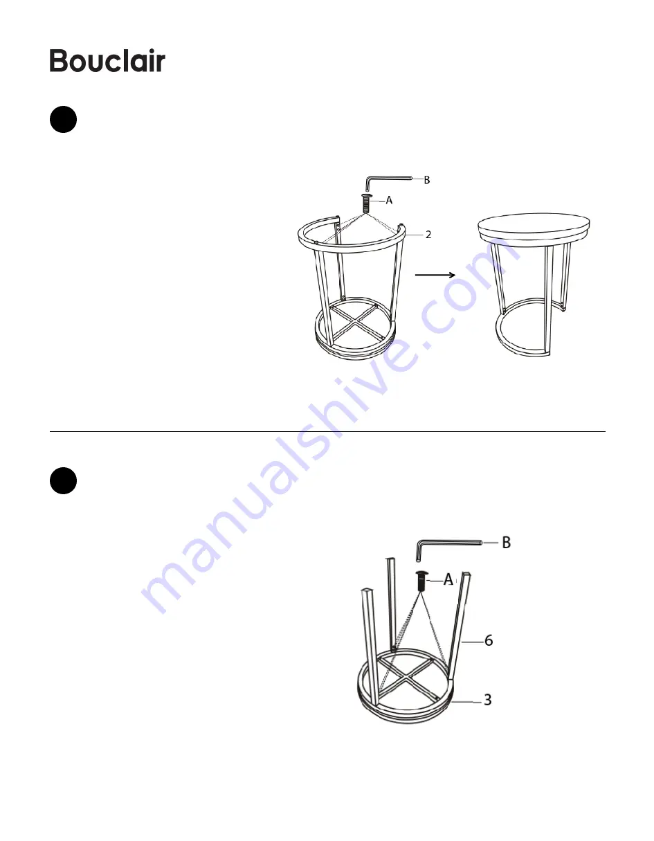 Bouclair 9396834 Assembly Instructions Download Page 3