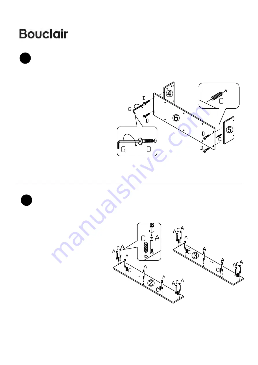 Bouclair 9396855 Assembly Instructions Manual Download Page 3