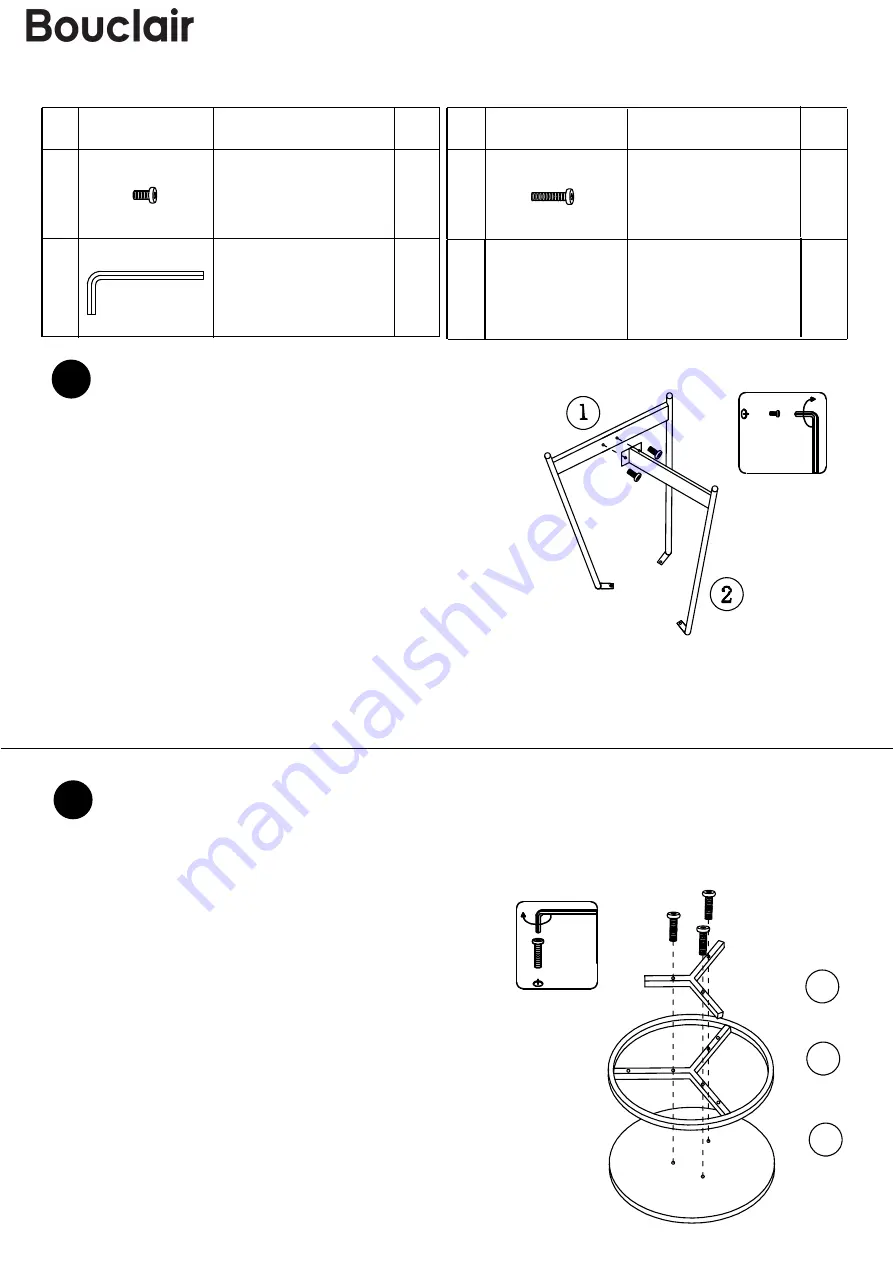 Bouclair 9400452 Assembly Instructions Download Page 2