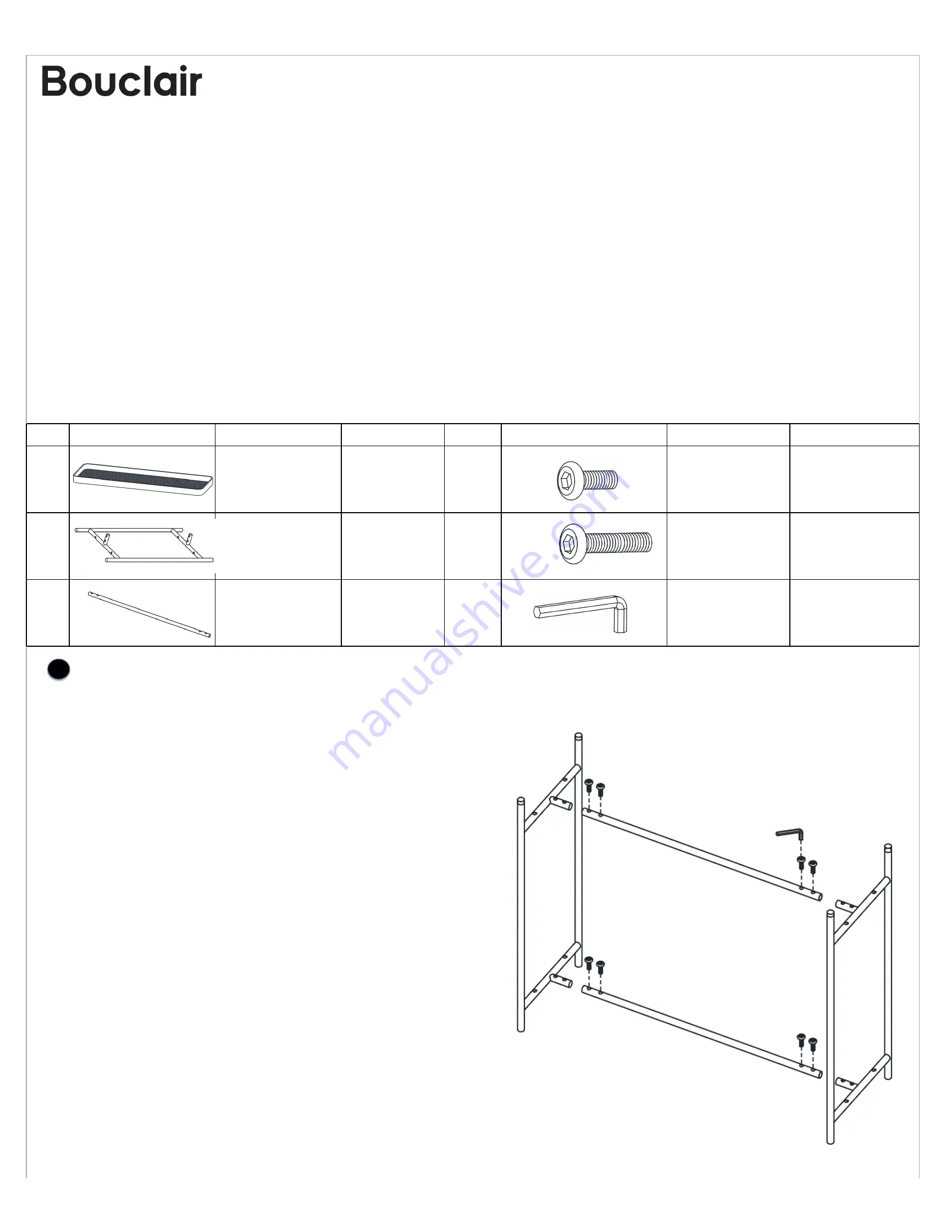 Bouclair 9400931 Assembly Instructions Download Page 1