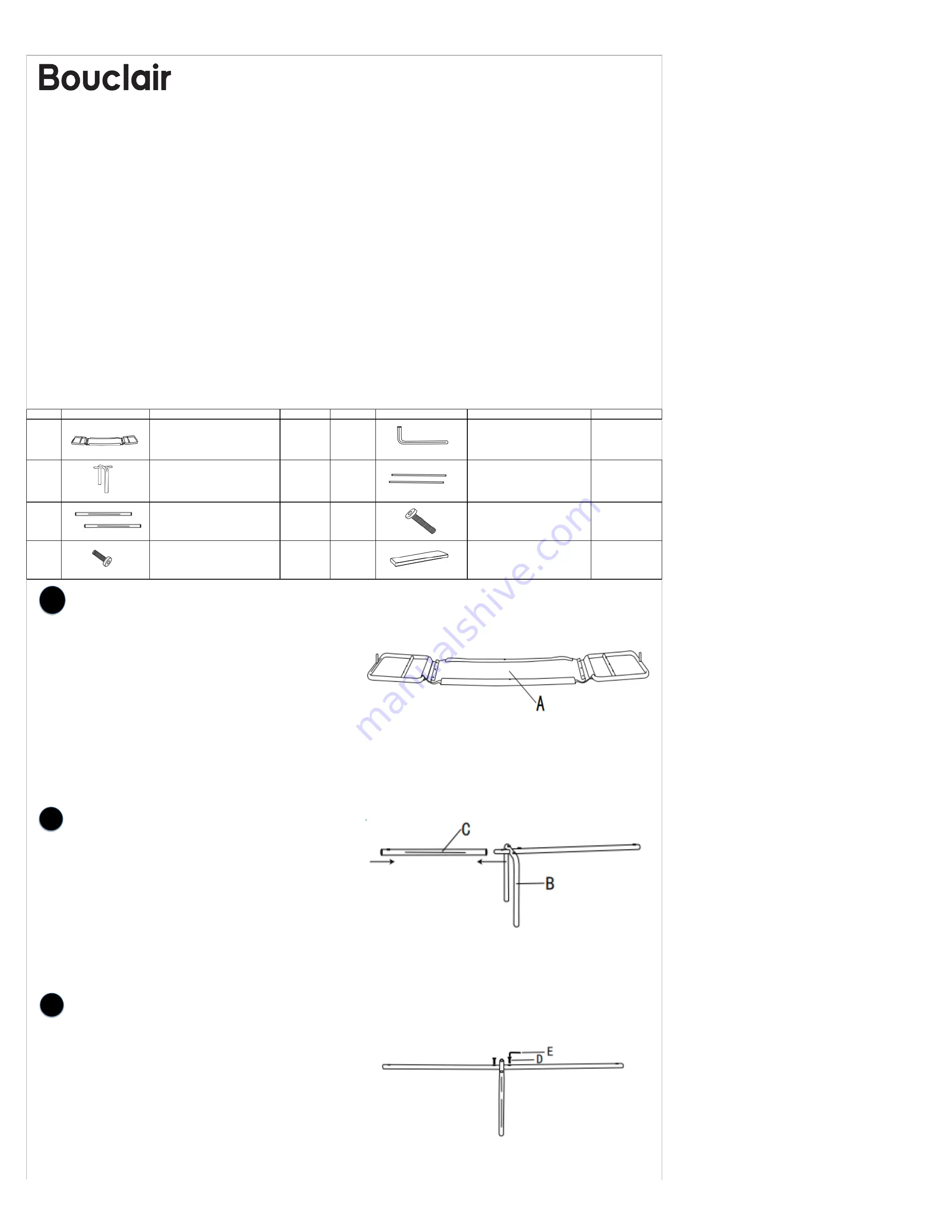 Bouclair 9400969 Скачать руководство пользователя страница 1