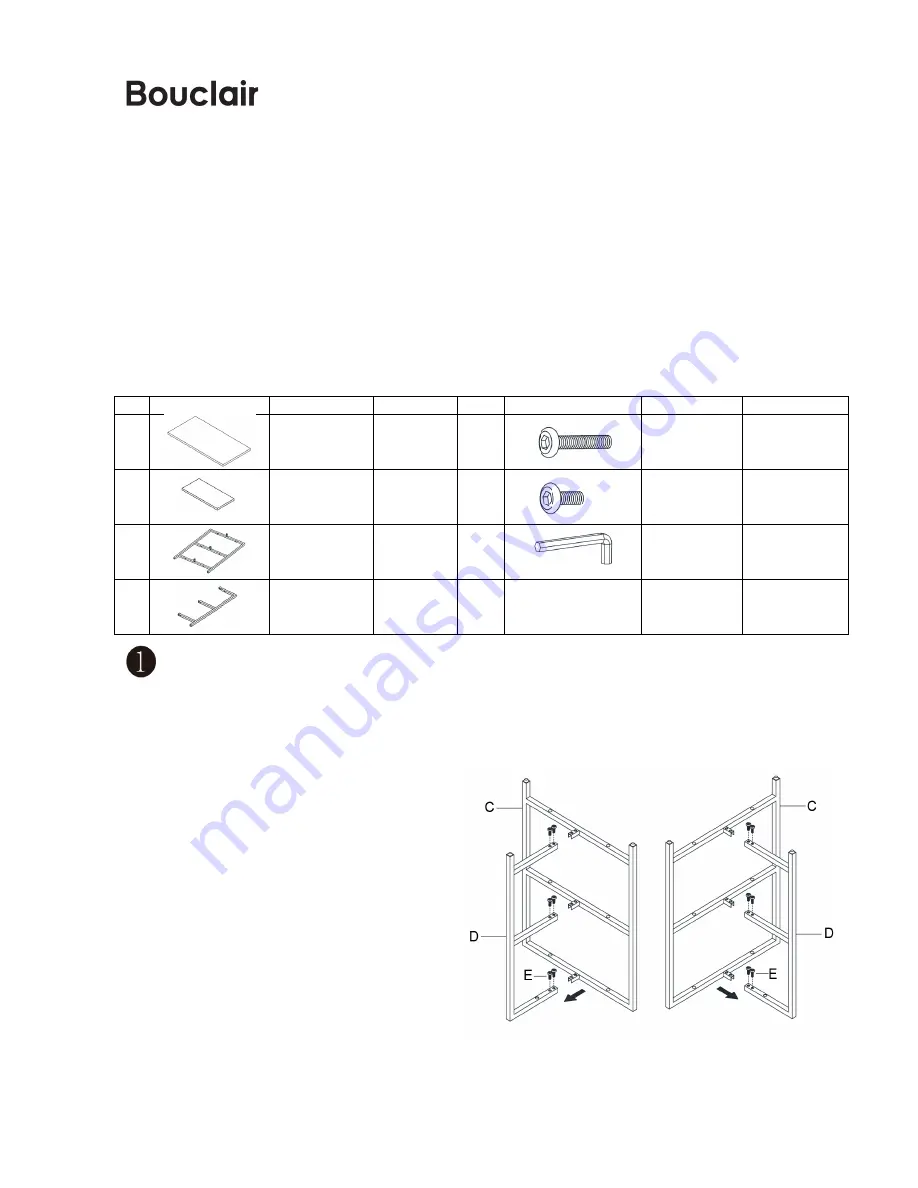 Bouclair 9401786 Assembly Instructions Download Page 1