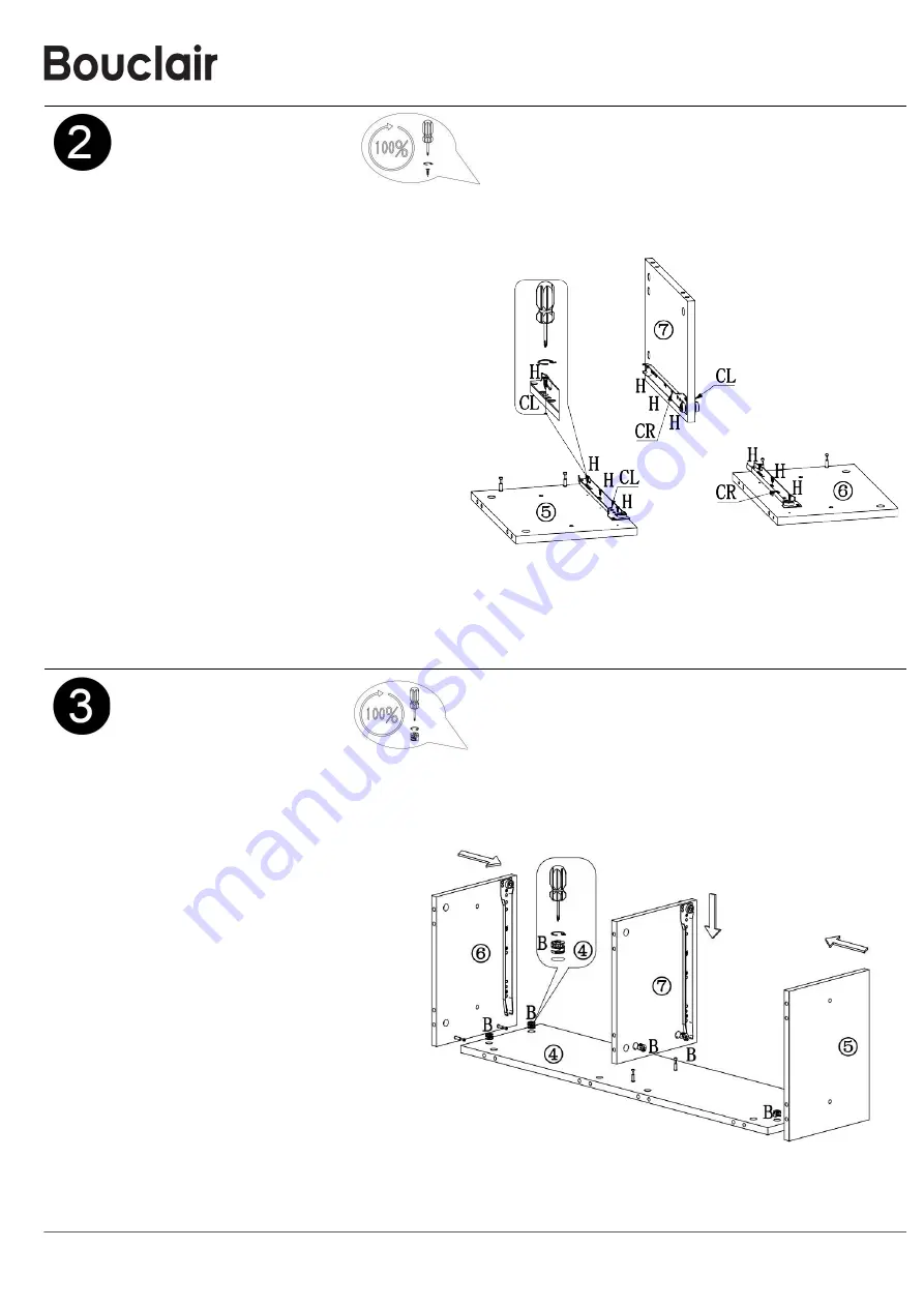 Bouclair 9403943 Assembly Instructions Manual Download Page 4