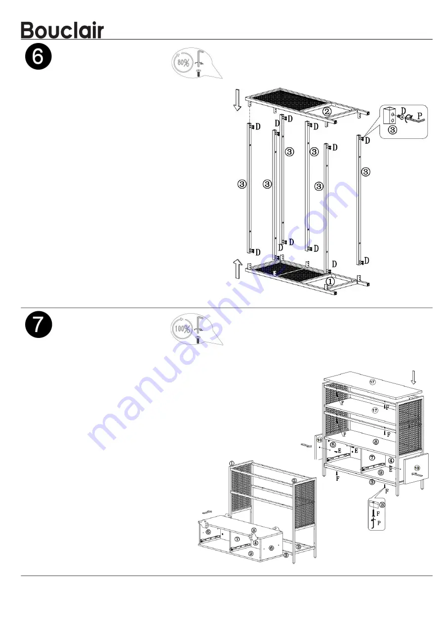 Bouclair 9403943 Assembly Instructions Manual Download Page 6