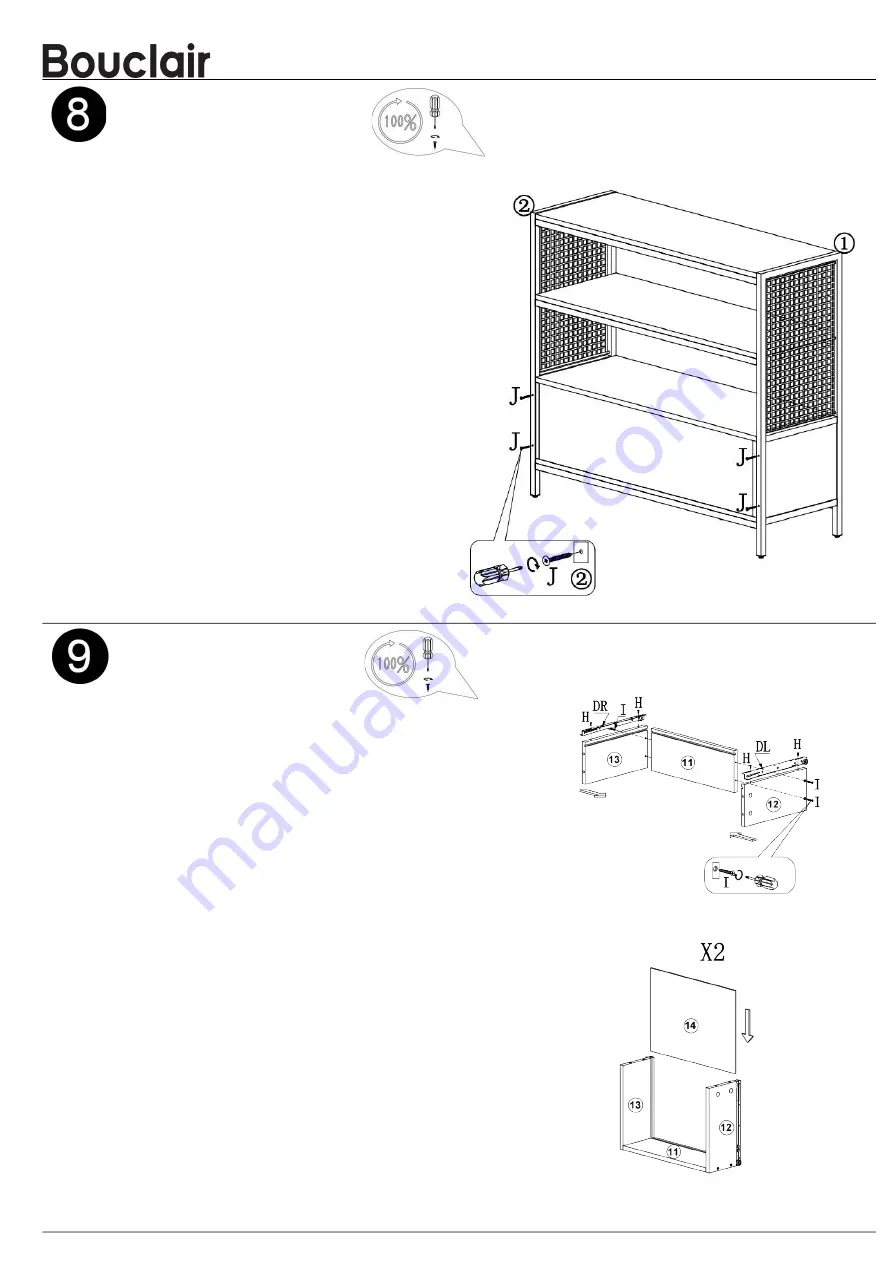 Bouclair 9403943 Assembly Instructions Manual Download Page 7