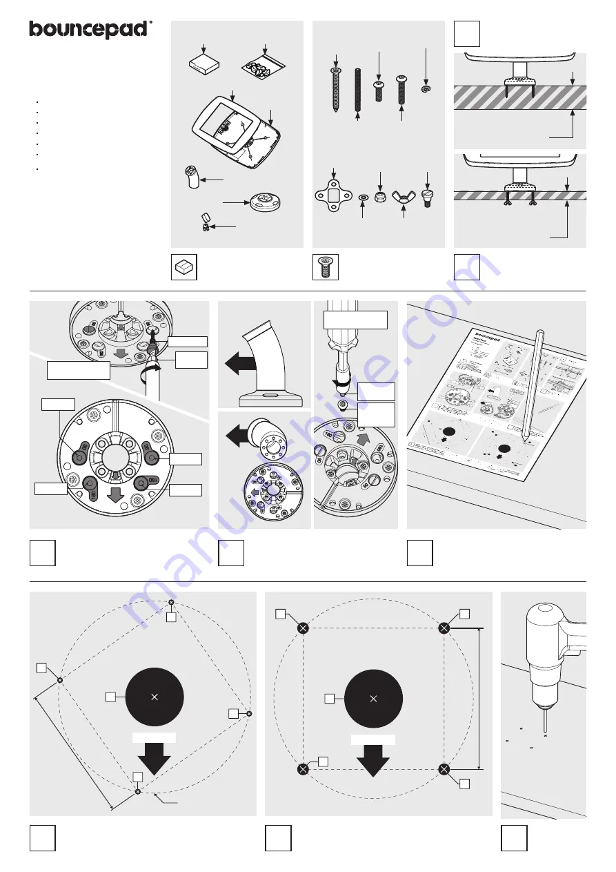 bouncepad Swivel Desk Скачать руководство пользователя страница 1