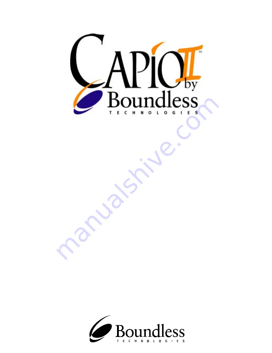 Boundless Capio II Скачать руководство пользователя страница 1