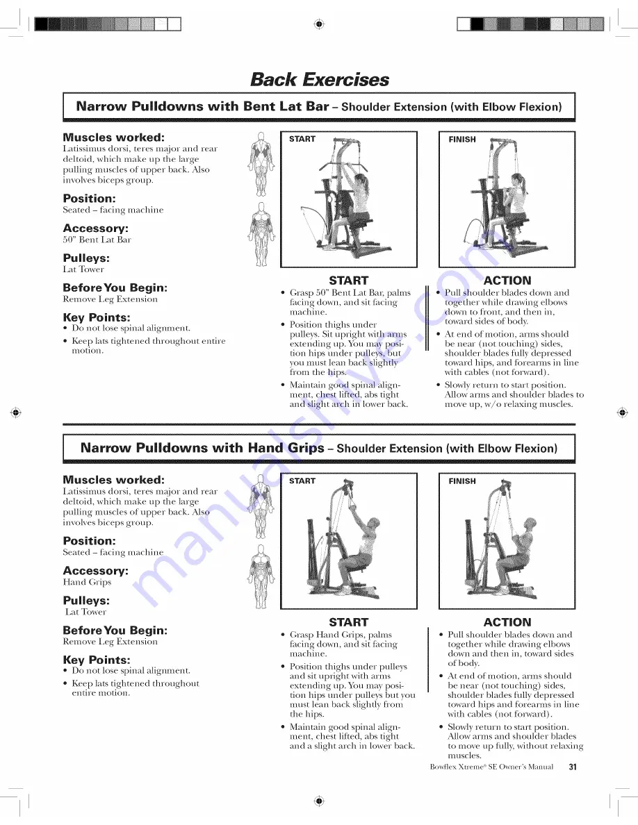 Bowflex BOWFLEX XTREME.SE Owner'S Manual Download Page 33