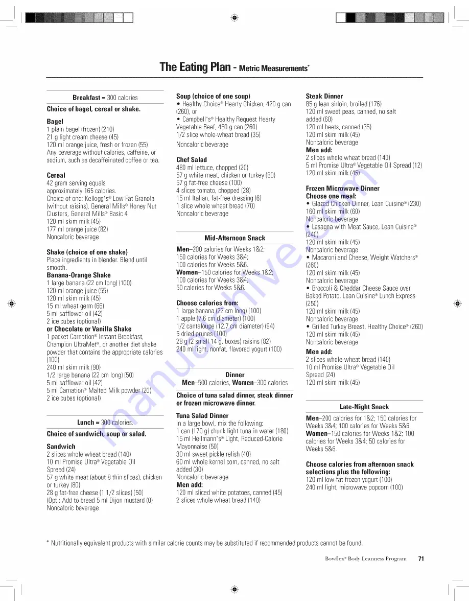 Bowflex BOWFLEX XTREME.SE Owner'S Manual Download Page 73