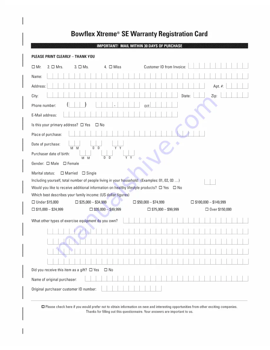 Bowflex BOWFLEX XTREME.SE Owner'S Manual Download Page 81