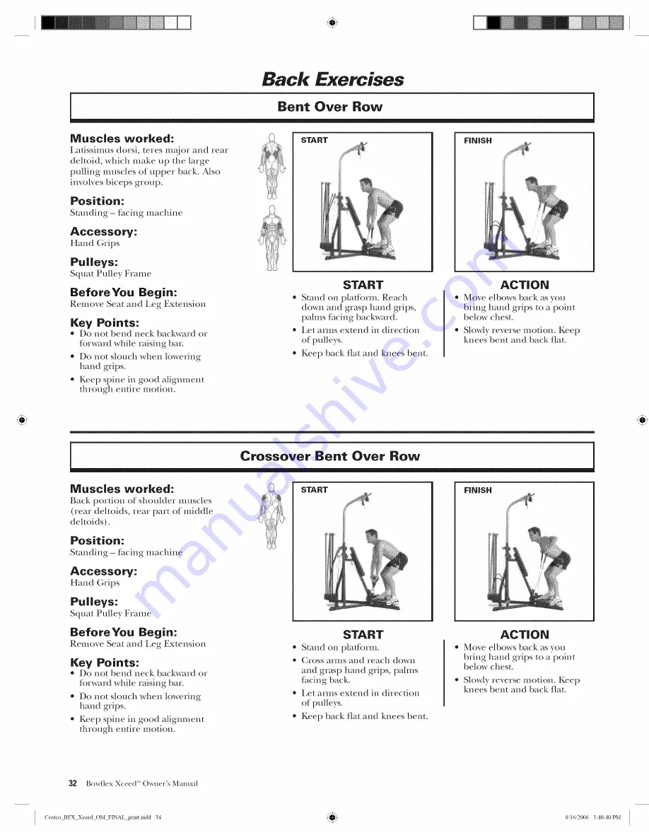 Bowflex HOME GYM Owner'S Manual Download Page 34