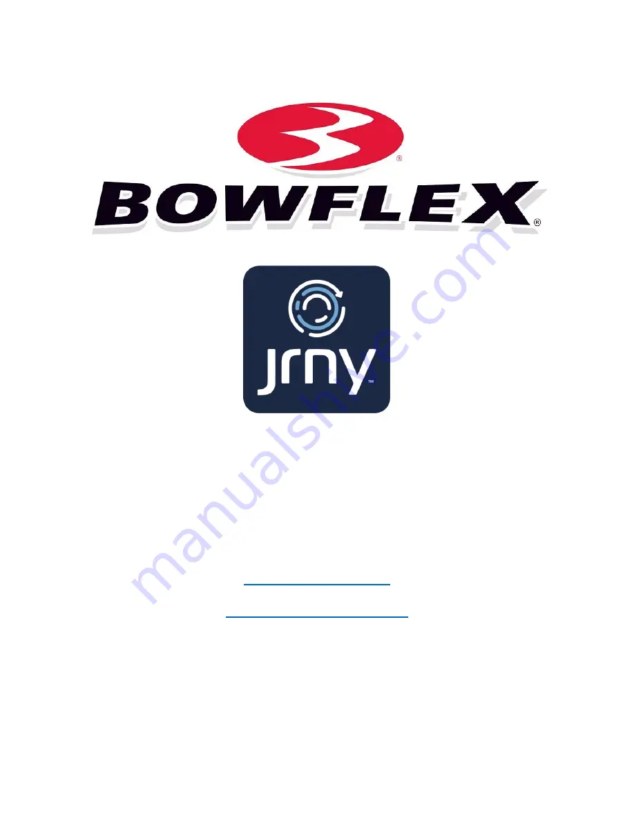 Bowflex JRNY Скачать руководство пользователя страница 1