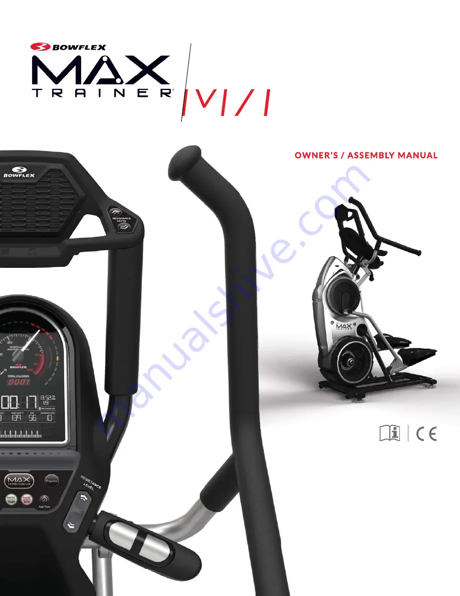 Bowflex MAX Trainer M7i Owner'S/Assembly Manual Download Page 1