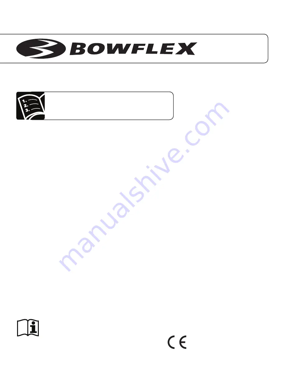 Bowflex Power-Pak Assembly & Owners Manual Download Page 1